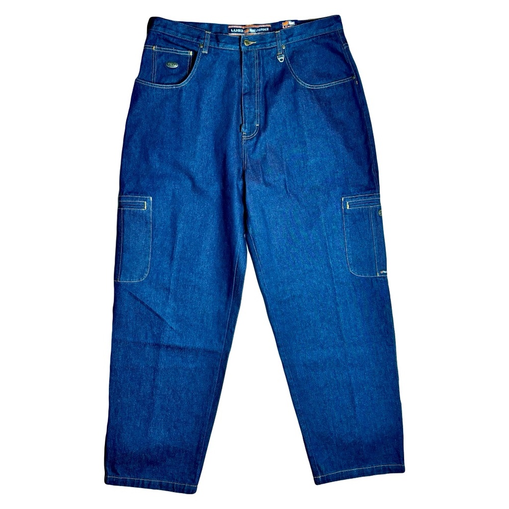 Vintage Dead Stock Y2K LUGZ Baggy Fit Cargo Denim Jeans